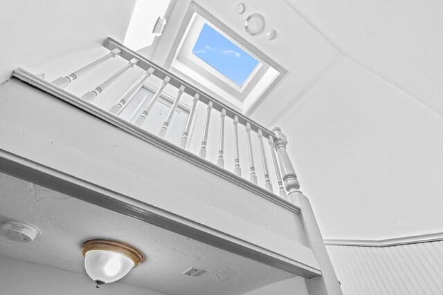 room details featuring a skylight