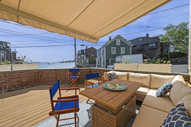13 Selman St, Marblehead, MA 01945 - view of patio / terrace with an outdoor hangout area and a deck