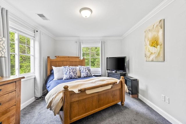 21 Starr Dr Unit 207, Narragansett, RI 02882 - carpeted bedroom with multiple windows and ornamental molding