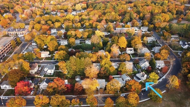 drone / aerial view featuring a residential view