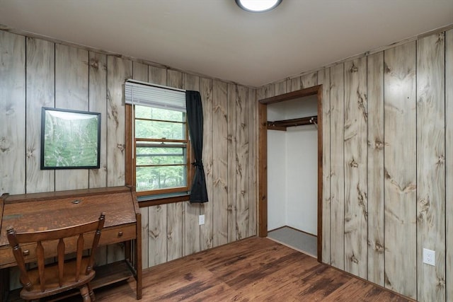 32 Birch Rd, Goshen, MA 01032 - bedroom with wooden walls and wood finished floors