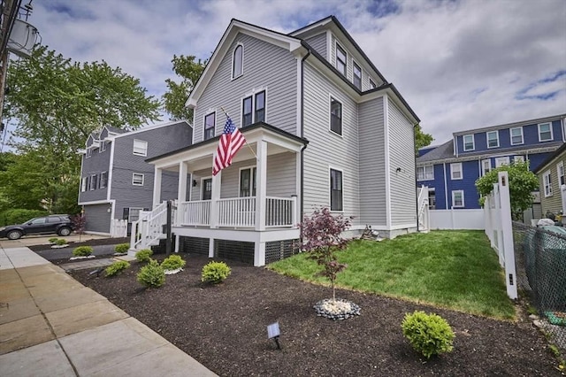 97 Oakton Ave, Boston, MA 02122 - view of front of home featuring covered porch