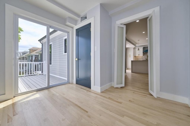 97 Oakton Ave, Boston, MA 02122 - unfurnished room with baseboards and wood finished floors