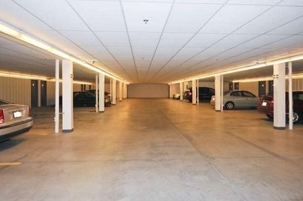 view of parking garage