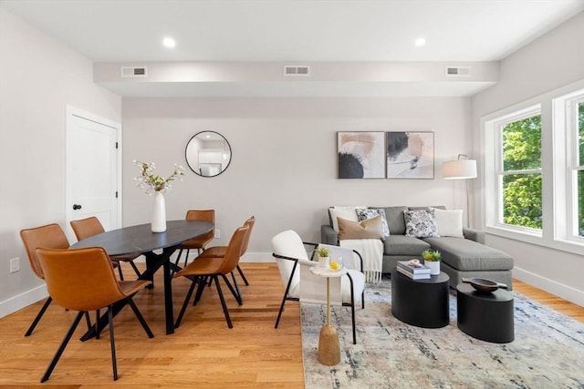 21 Ellington St Unit 2, Boston, MA 02121 - living area featuring baseboards, light wood-style flooring, and recessed lighting