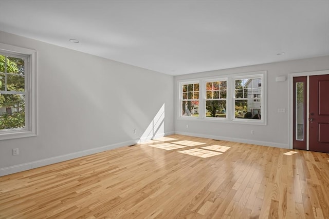 entryway featuring light wood-type flooring