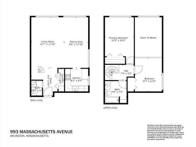 993 Massachusetts Ave Unit 127, Arlington, MA 02476 - home floor plan