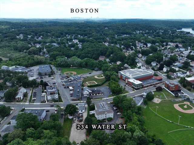 234 Water St Unit 101, Wakefield, MA 01880 - drone / aerial view of a heavily wooded area