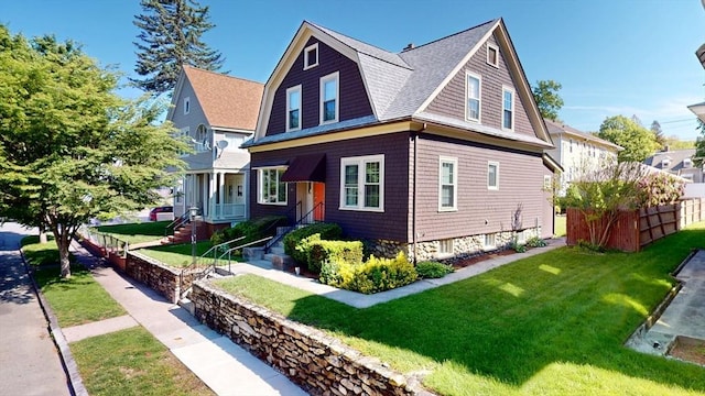 30 Hartshorn Ave, Worcester, MA 01602 - view of front of house with a front lawn and roof with shingles