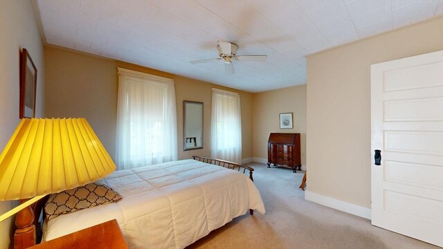30 Hartshorn Ave, Worcester, MA 01602 - bedroom featuring carpet, baseboards, and a ceiling fan