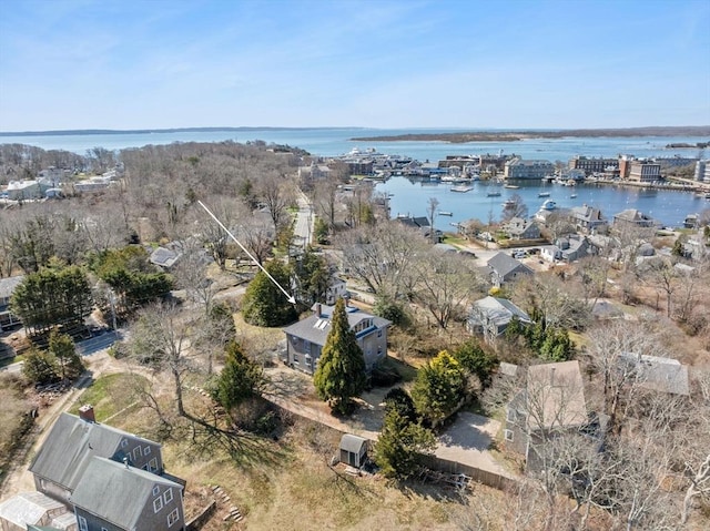 10 Quissett, Falmouth, MA 02543 - aerial overview of property's location featuring a large body of water