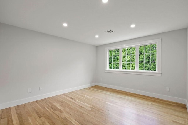 176 Palmer Ave Unit 2, Falmouth, MA 02540 - empty room featuring baseboards, recessed lighting, and light wood-style flooring