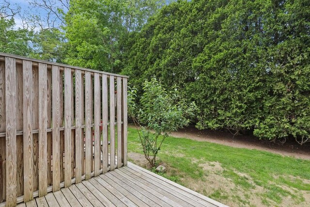 176 Palmer Ave Unit 2, Falmouth, MA 02540 - deck featuring a yard