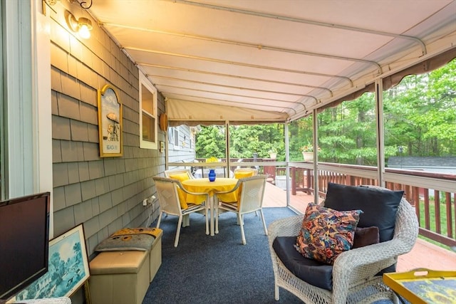 57 Mark Dr, Raynham, MA 02767 - sunroom featuring plenty of natural light and outdoor dining area