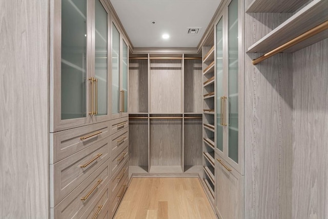 300 Boylston St Unit 907, Boston, MA 02116 - spacious closet featuring visible vents and light wood-style flooring