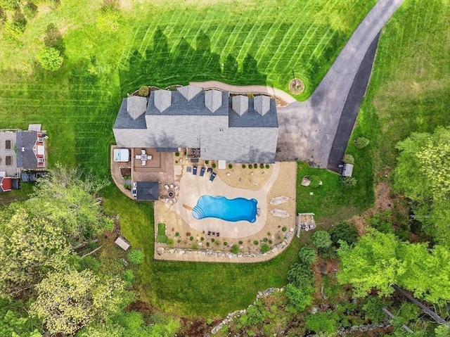 57 Houghton Farm Ln, Bolton, MA 01740 - aerial view of a pool
