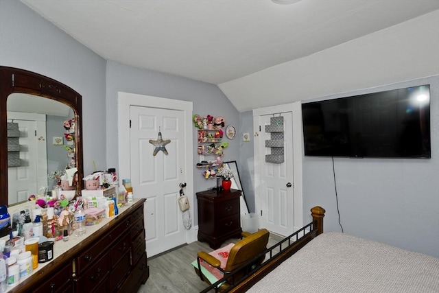 4 Columbia St, Holyoke, MA 01040 - bedroom featuring wood finished floors and lofted ceiling