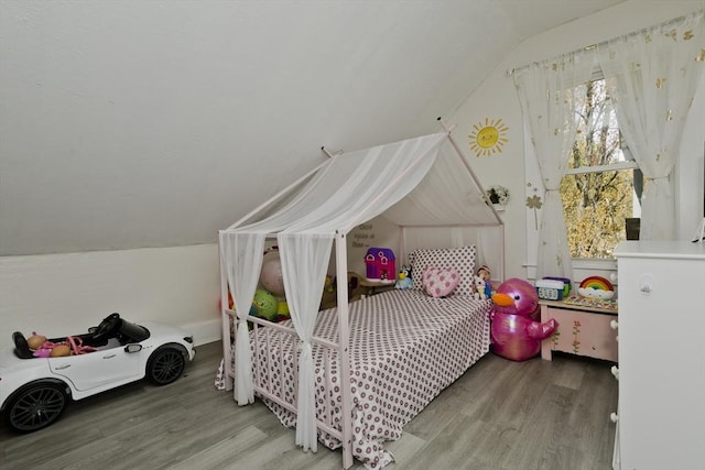 4 Columbia St, Holyoke, MA 01040 - bedroom featuring wood finished floors and lofted ceiling