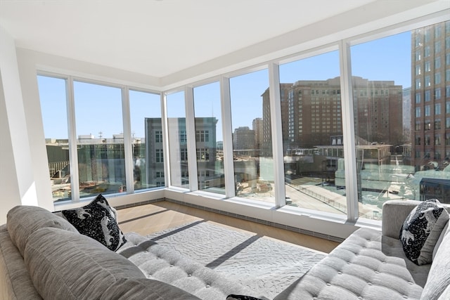 sunroom / solarium with plenty of natural light