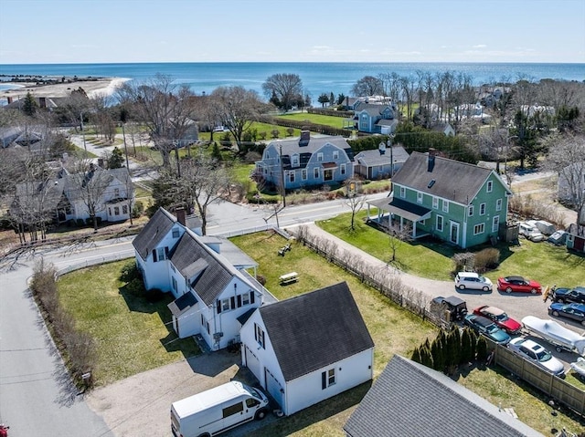 1243 Main St Unit 1243, Barnstable, MA 02635 - drone / aerial view with a water view and a residential view