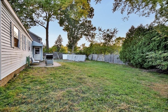 view of yard featuring a patio