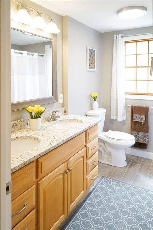 6 Sunrise, Auburn, MA 01501 - bathroom with toilet and double vanity