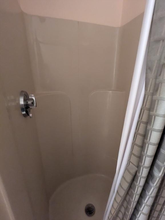 full bathroom featuring a shower stall