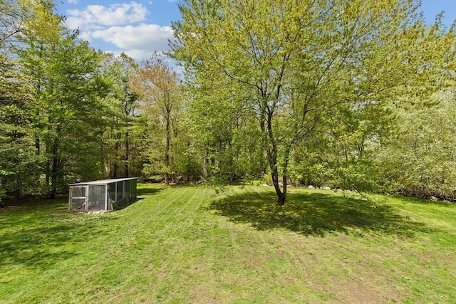 59 First Parish Rd, Norwell, MA 02061 - view of grassy yard with an outbuilding and exterior structure