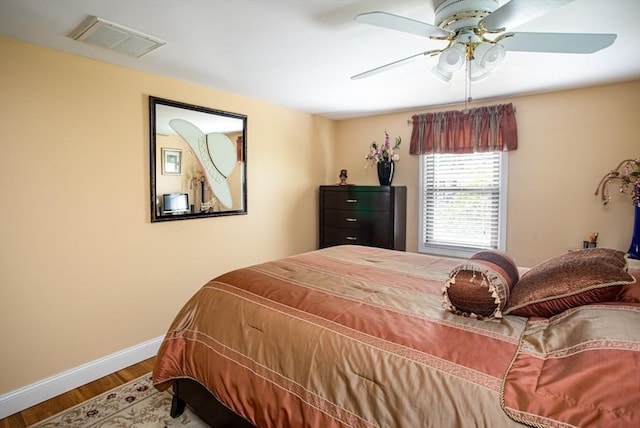 136 Maryland Ave, Somerset, MA 02726 - bedroom with baseboards, wood finished floors, and ceiling fan