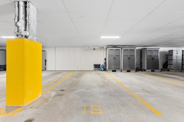 view of parking deck