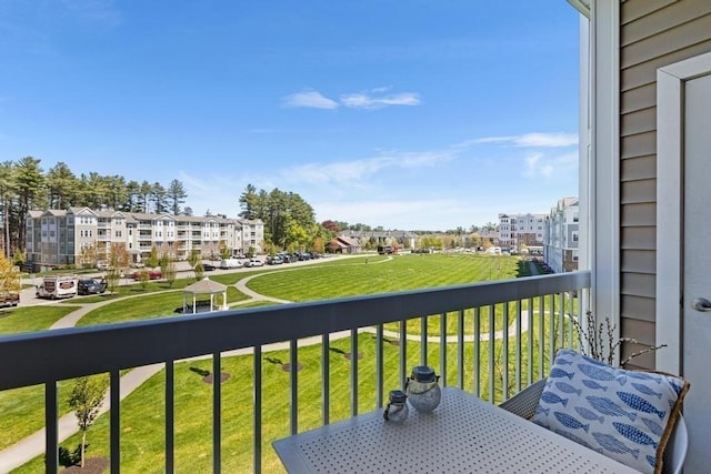 view of balcony