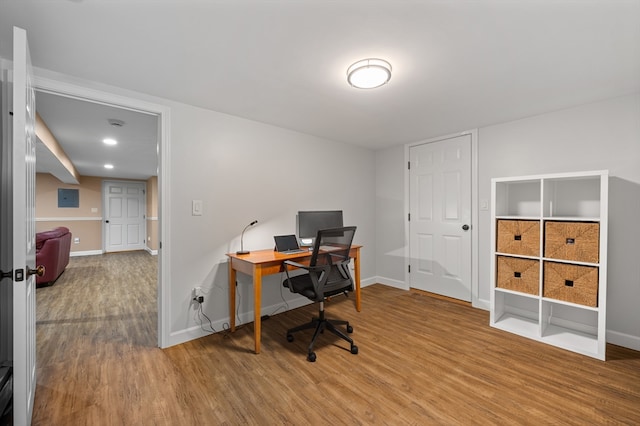 57 Hampton St, Auburn, MA 01501 - office area with wood finished floors and baseboards