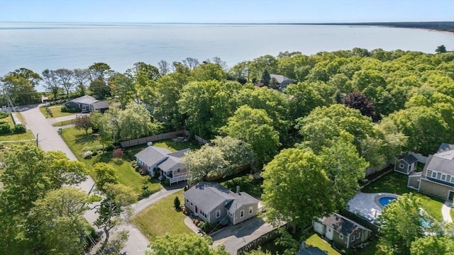 22 Janet St, Plymouth, MA 02360 - aerial view of property and surrounding area featuring a large body of water and nearby suburban area