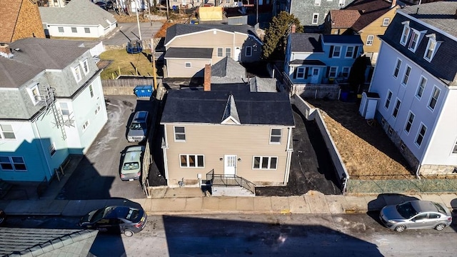 bird's eye view featuring a residential view