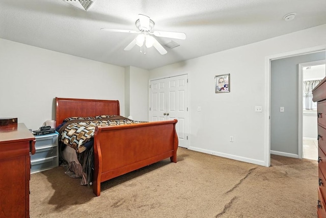 82 Lloyd Ave, Springfield, MA 01119 - bedroom with carpet floors, a ceiling fan, and a closet
