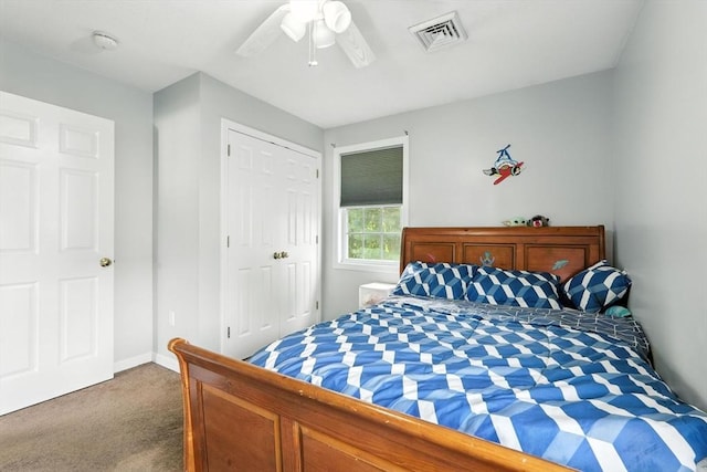 82 Lloyd Ave, Springfield, MA 01119 - bedroom with carpet, a closet, and ceiling fan