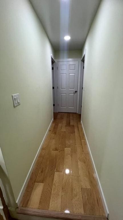 33 Williams St, New London, CT 06320 - hallway with light wood-style flooring and baseboards