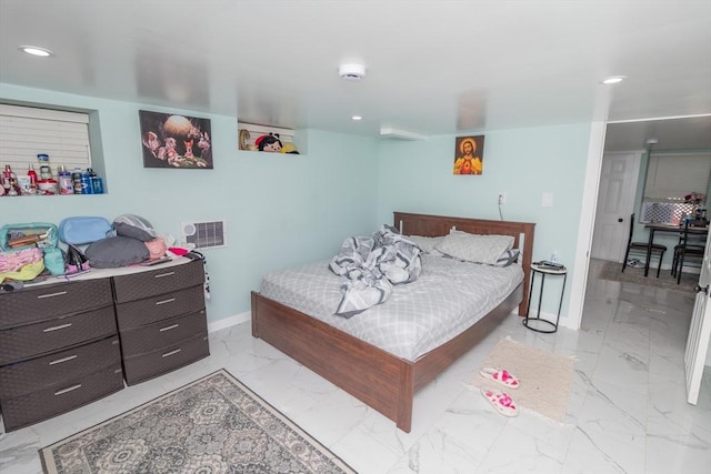 33 Williams St, New London, CT 06320 - bedroom featuring light marble finish flooring and recessed lighting