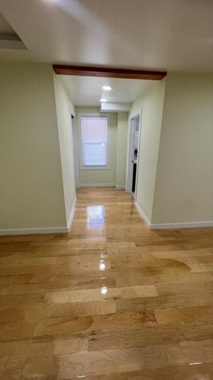 33 Williams St, New London, CT 06320 - corridor with baseboards and light wood finished floors