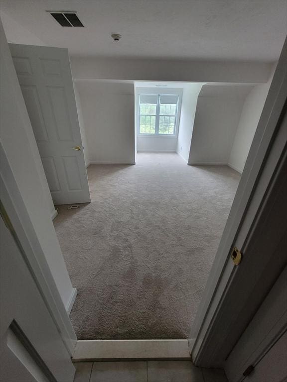 281 Rowley Bridge Rd Unit 7, Topsfield, MA 01983 - interior space with light carpet, baseboards, and a smoke detector