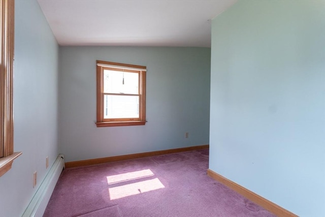 135 Main St, Blackstone, MA 01504 - empty room featuring baseboard heating and carpet