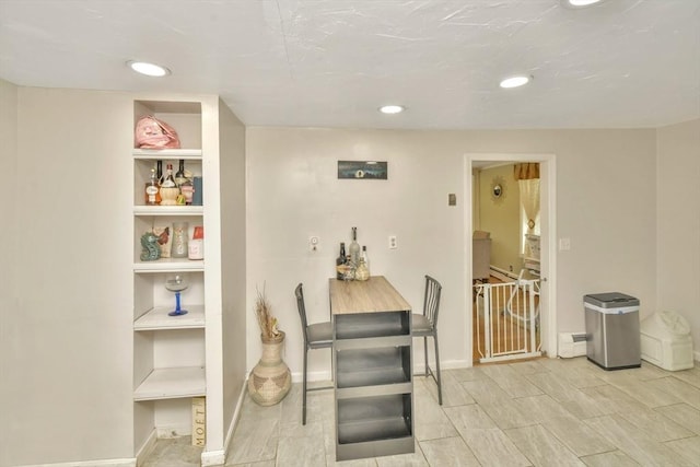 120 E Ashland St, Brockton, MA 02302 - dining area with recessed lighting and baseboards