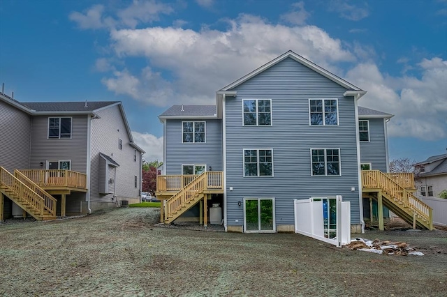 59A Mount Ave, Worcester, MA 01606 - back of property featuring stairs and a deck