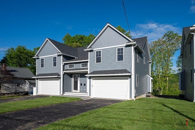 59A Mount Ave, Worcester, MA 01606 - traditional home with an attached garage, driveway, a front yard, and roof with shingles