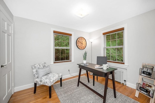 15 Eustis Ave, Wakefield, MA 01880 - office area with radiator heating unit, healthy amount of natural light, wood finished floors, and baseboards