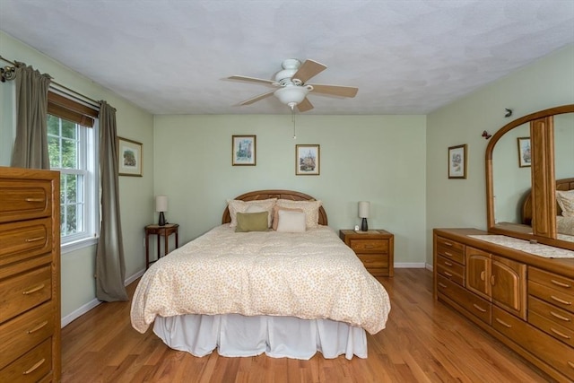 29 Benjamin Landing Ln Unit 29, Franklin, MA 02038 - bedroom with wood finished floors, baseboards, and a ceiling fan
