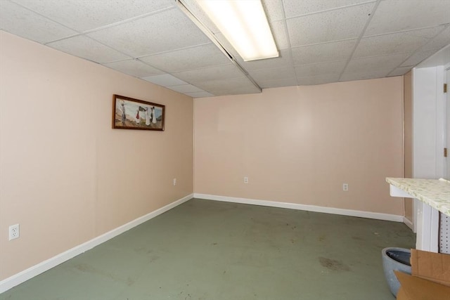 29 Benjamin Landing Ln Unit 29, Franklin, MA 02038 - finished below grade area featuring a paneled ceiling and baseboards