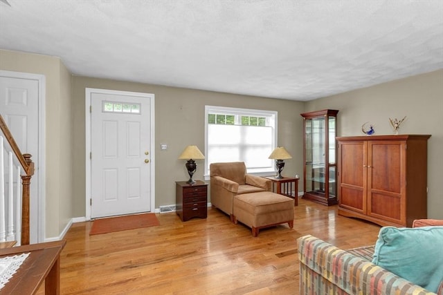 29 Benjamin Landing Ln Unit 29, Franklin, MA 02038 - living area featuring light wood-style flooring and baseboards