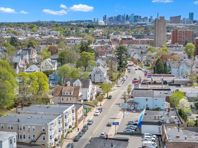 bird's eye view featuring a view of city