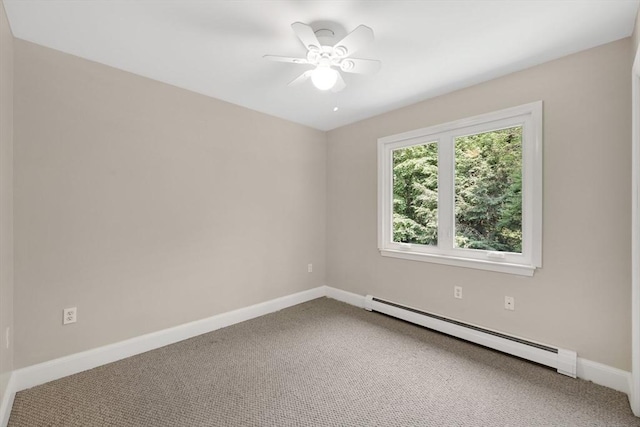 24 Azalea Way, Belchertown, MA 01007 - carpeted spare room featuring baseboard heating and ceiling fan